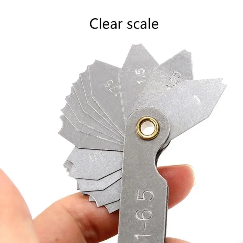 Radius Template R Gauge R1-6.5 R7-14.5 R15-25 Radius Gage Plate Fillet Gaug External Internal Concave Convex Measuring Tools