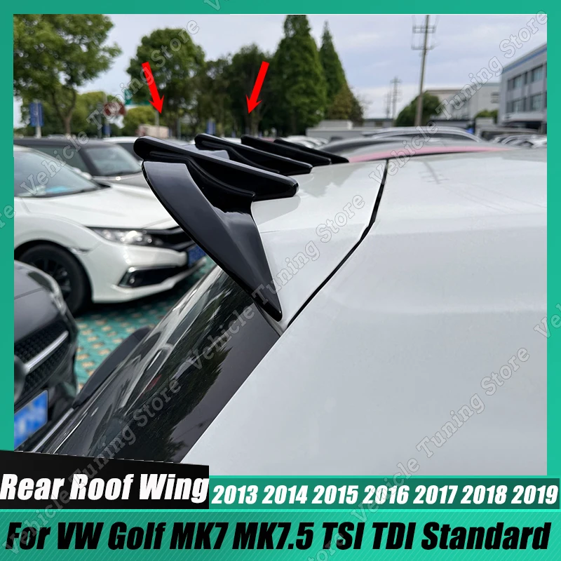 

Rear Trunk Spoiler For VW Golf MK7 MK7.5 TSI TDI Standard 2013-2019 Car Rear Roof Spoiler Rear Trunk Wing Lip By ABS Plastic