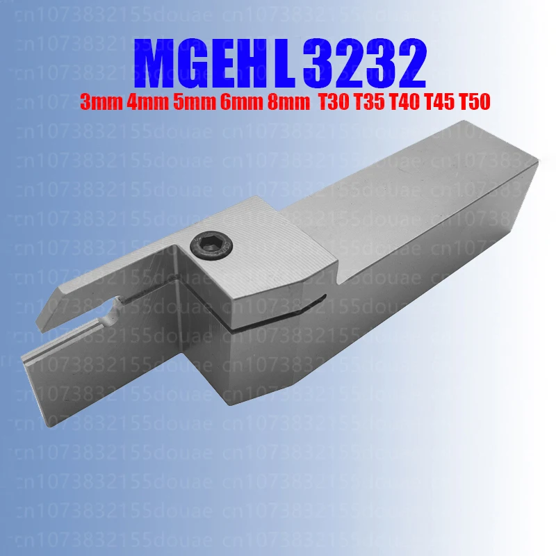 Imagem -04 - Mgehr-suporte Externo da Ferramenta do Sulco Alongar Mgehr32323 T30 T35 T40 T45 T50 Inserções do Carboneto do Cnc Mgmn 32 mm