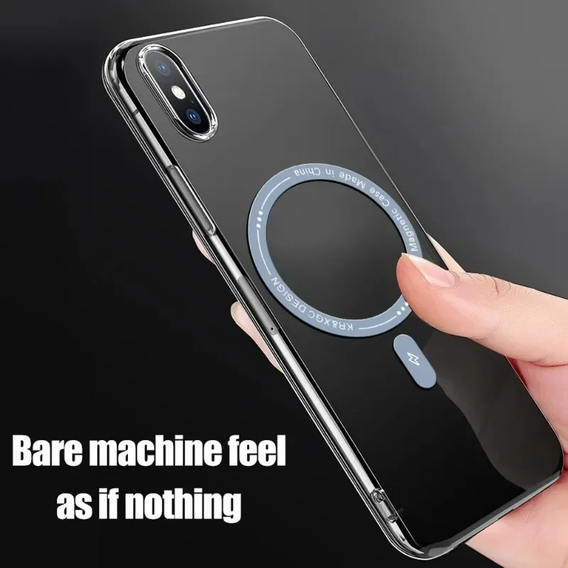 6-1Pcs Magnetic Metal Sticker Rings for Iphone 14 13 12 Plus 15 ProMax Ultra-Thin Magsafe Magnetic Wireless Charger Metal Plate