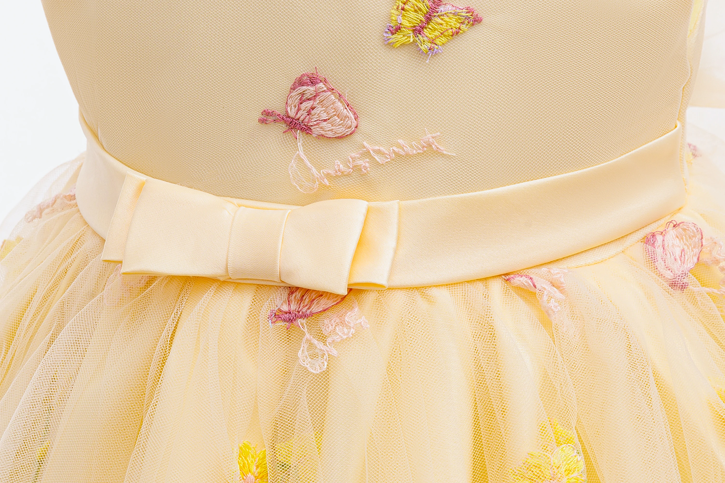 Babykleidung für Mädchen zum 1. Geburtstag, Partykleider, ärmelloses Mesh-Prinzessinnenkleid für Kleinkinder, Sommer-Hochzeitskleid, 3–24 Monate – Detail 14