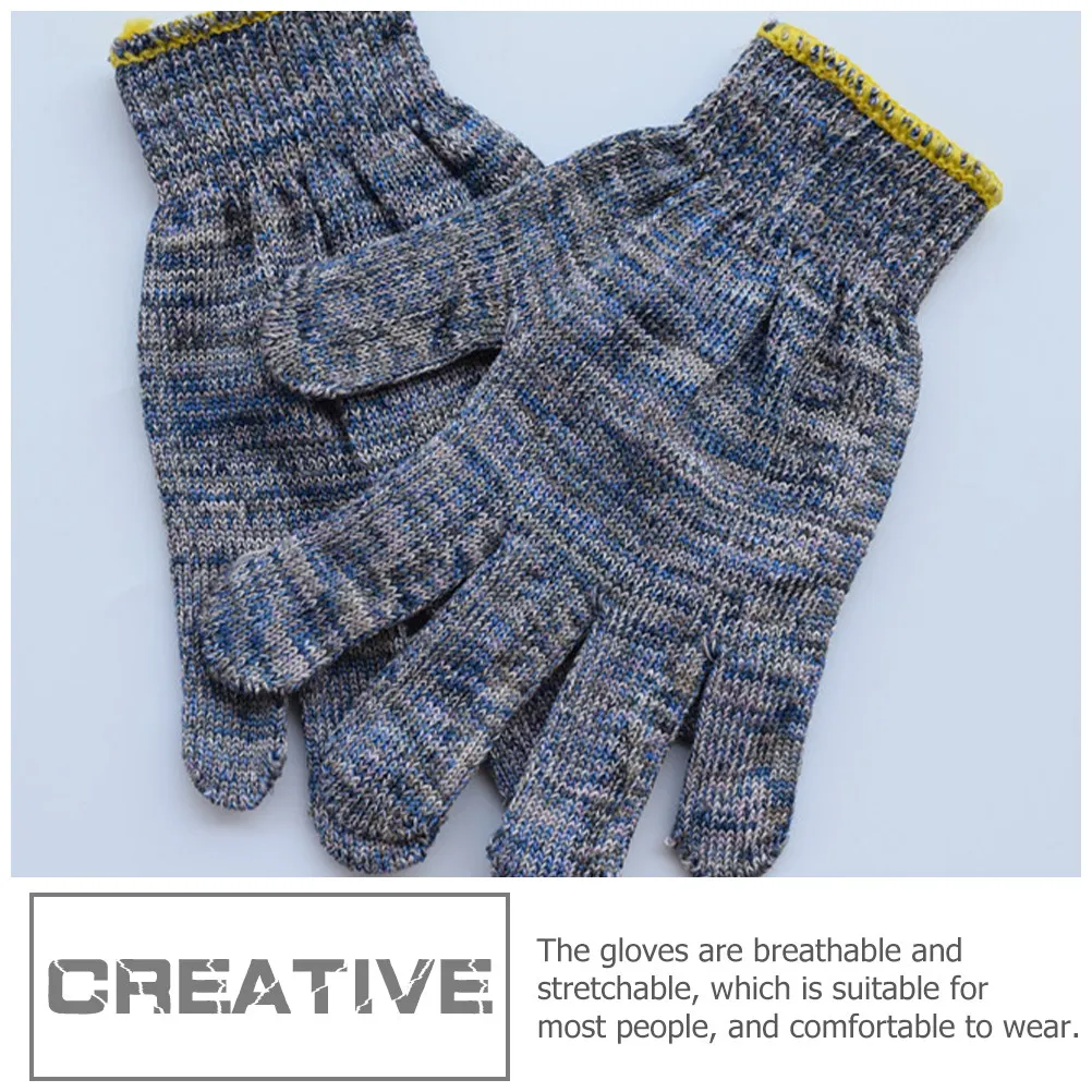 

12Pairs Heavy Duty Wear-Resistant Garden Gloves Non-Slip Flexible Protective Gloves for Gardening Planting Weeding Pruning