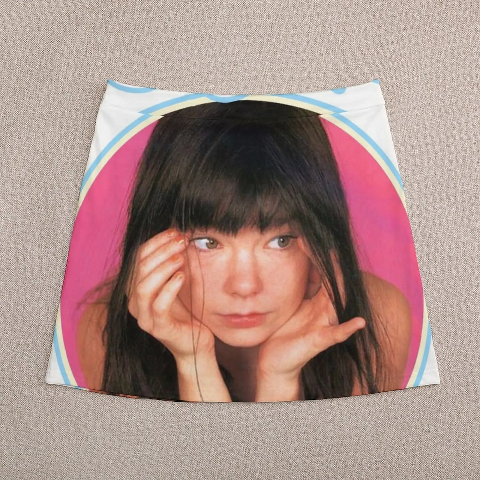 Bjork เสื้อยืดวงกลมสำหรับ ROK MINI เสื้อผ้าผู้หญิงเสื้อผ้าฤดูร้อน2023 novelties ชุดกระโปรงสั้นสไตล์เกาหลี