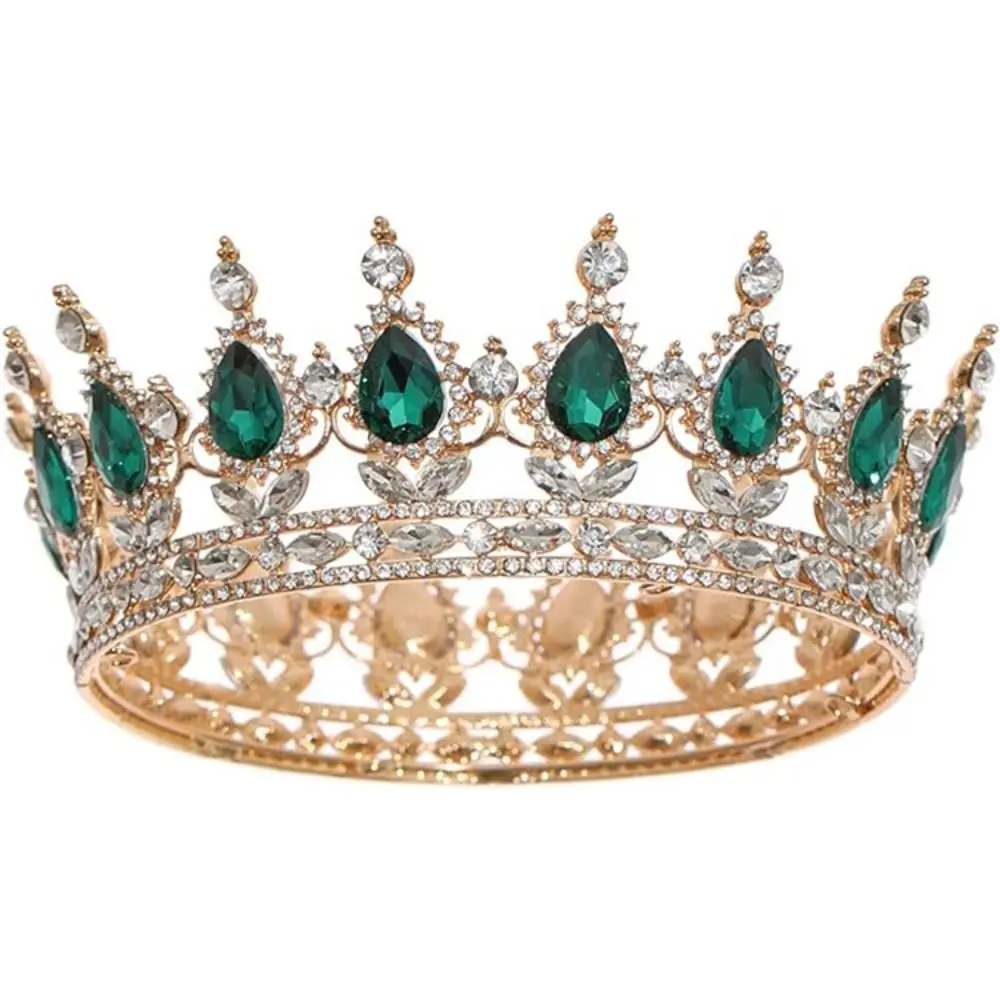 

Fashion Bride Queen Crown Pageant Birthday Prom Royal Princess Crown Cosplay Quinceanera Headpieces for Princess Party