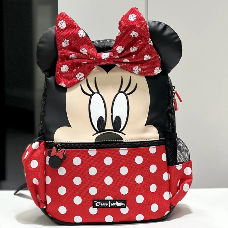 

Disney Backpack Kindergarten Storage School Bag First Grade Dual Shoulder Bag Multifunctional Storage Bag For Kids