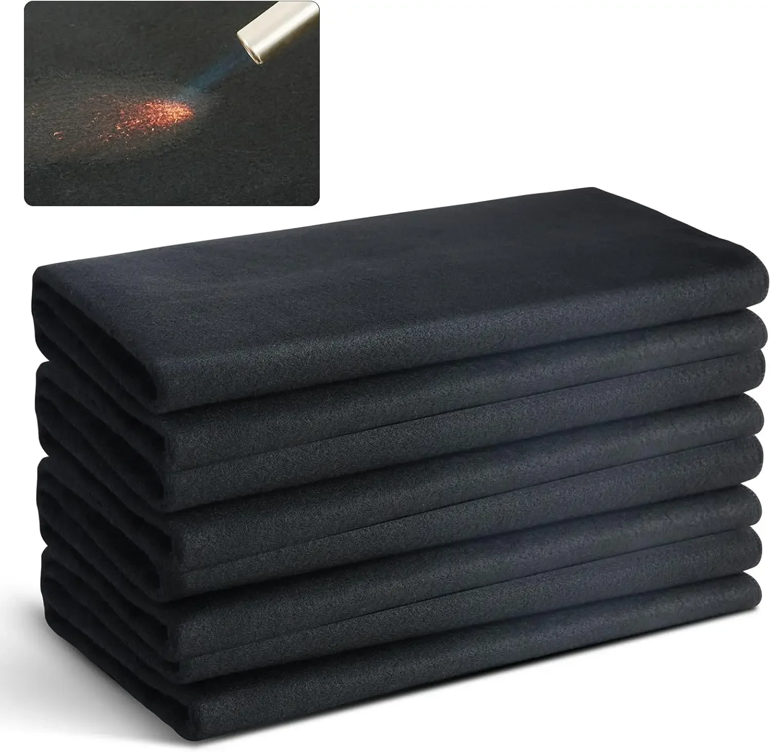 

Carbon Felt Welding Blanket 4 Pack, 37" x 36" Flame Retardant Welding Blanket, Up To 1800°F Heat Resistant Blanket Set