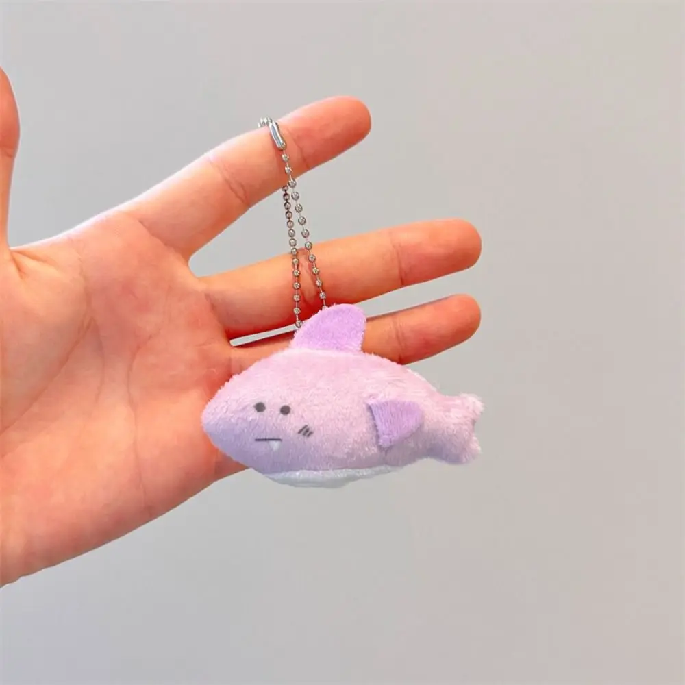 1pc Shark Penguin Plush Keychain Japanese Style Cartoon Plush Stuffed Pendant Globefish Tortoise Keyring Aquarium Gift