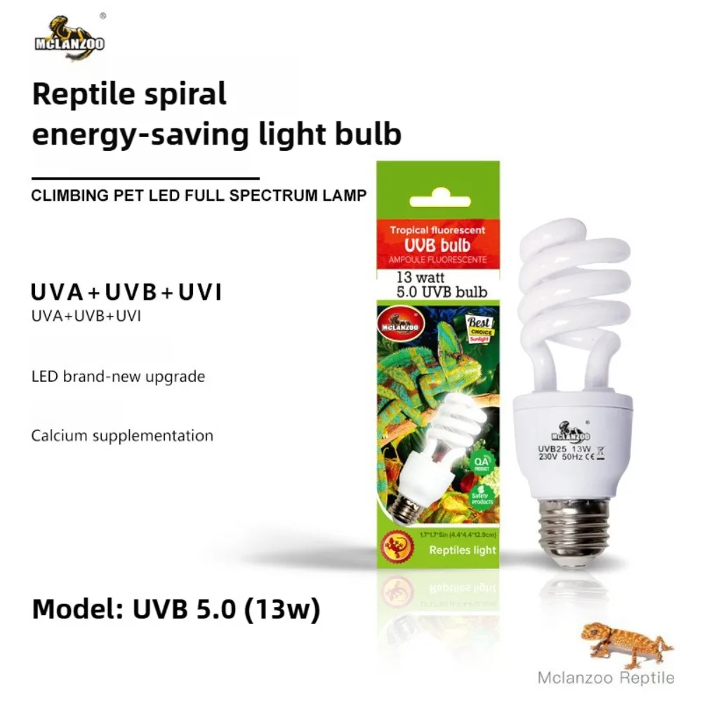 

Reptile Heat Lamp 26W For Tortoise Lizard Reptile UVB UVA Basking Light/Lamp/Bulb Stimulates Sunlight for Bearded Dragon E27