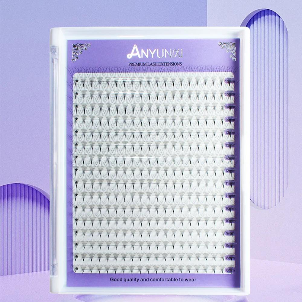 5D 6D 10D 12D 14D 16D 20D Premade Volume Fans Individual Lashes Extension Pointy Stem 320 Fans Faux Mink