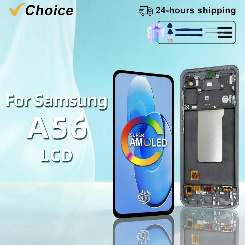 aaa--amoled-for-samsung-a56-5g-display-touch-screen-with-frame-lcd-digitizer-assembly-for-a566b-sm-a566v-sm-a566e-touch-screen