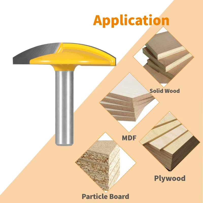 YUSUN Classical Plunge Router Bit Horizontal Crown Carbide Cutters Woodworking Tools Milling Cutter For Wood Face Mill