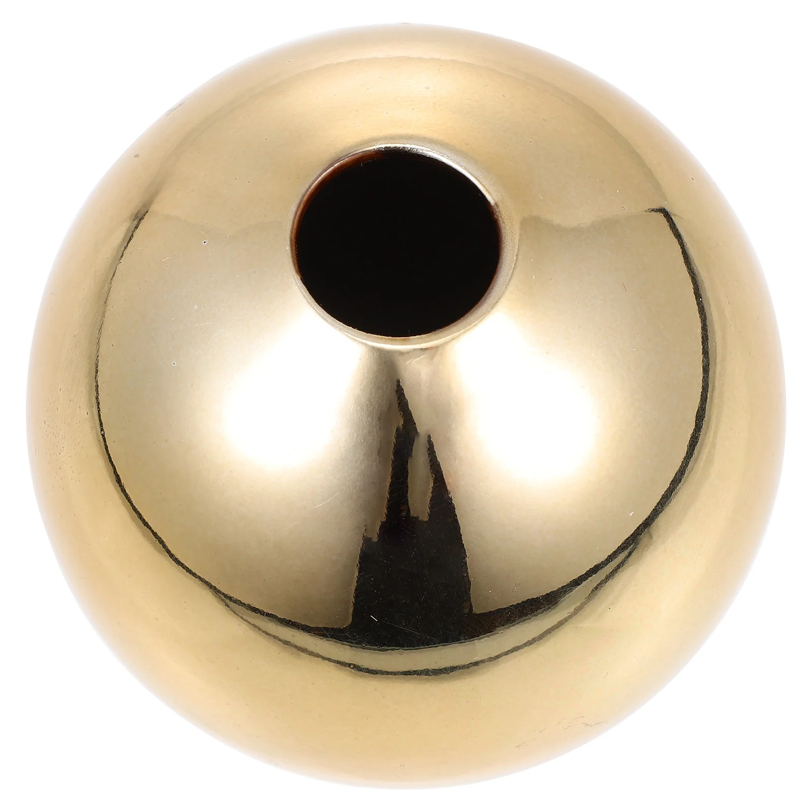 

Ceramic Flower Vase Golden Simple Design Compact Size Practical Home Office Garden Decor Flower Vase Gold Vases for Centerpieces