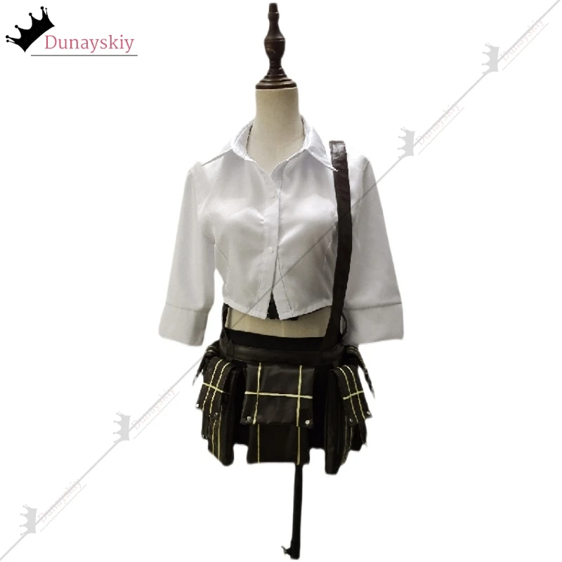 لعبة DMC 5 فولت سيدة ماري تأثيري ازياء قميص + التنانير القصيرة فساتين حريمي أنيمي سيدة ملابس شعر مستعار الدعامة لعب الأدوار الدعاوى فستان