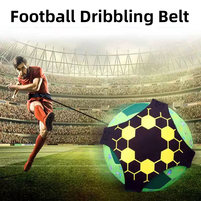 Football Kick Training Adjustable Soccer Ball Solo Practice Training Equipment Football Trainer Elastic Belt Sports Assistance