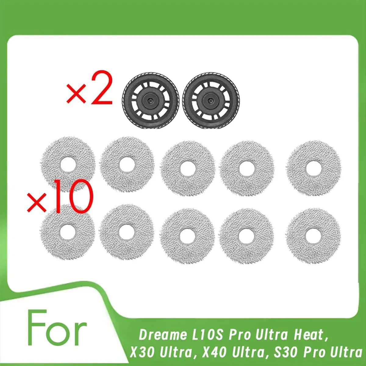 BRILLIANT Mop Holder with Mop Pad for L10S Pro Ultra Heat, X30 Ultra, X40 Ultra, S30 Pro Ultra Vacuum Cleaner