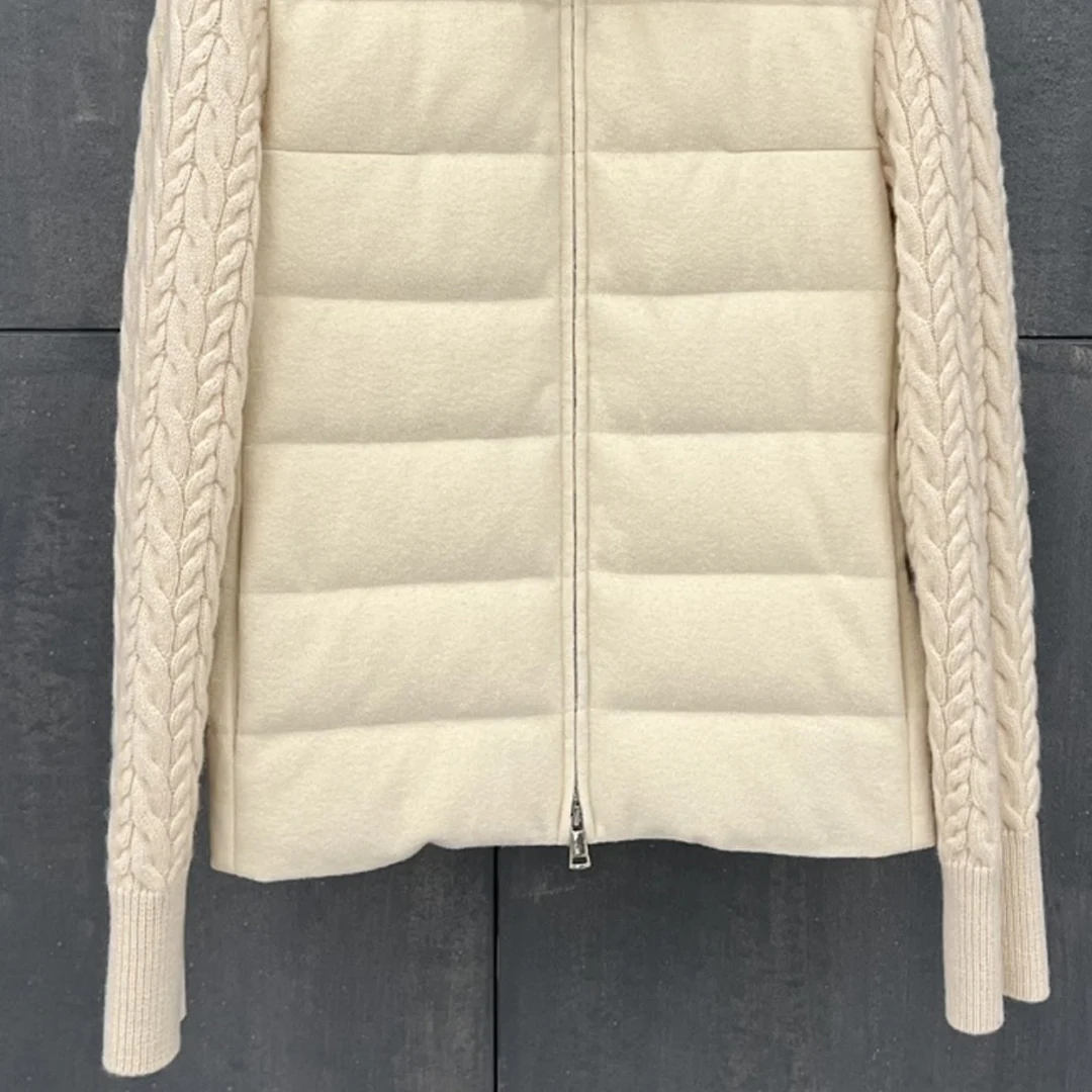 جديد خريف/شتاء عالي الجودة، عصري، كاجوال 90% سترة أوزة للنساء 10% كشمير، 90% صوف