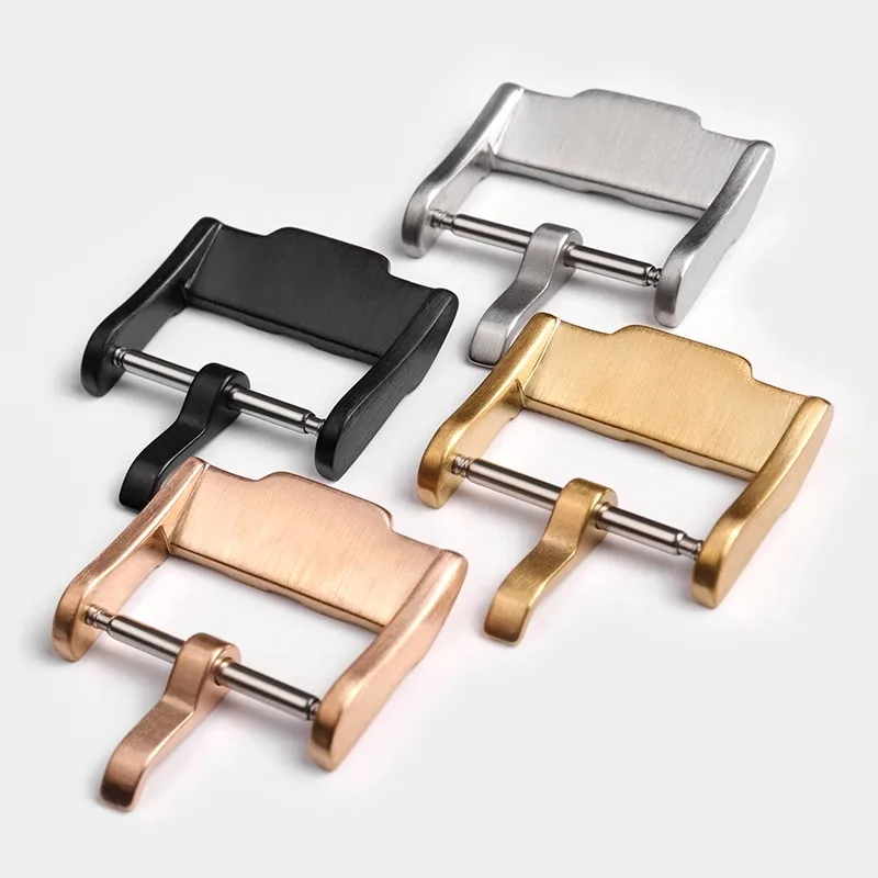 18 مللي متر دبوس مشبك ل أوديمارس بيجيه المطاط حزام من الجلد الفولاذ المقاوم للصدأ مشبك ساعة رويال اوك 15400 15710 GA2100 زر ساعة