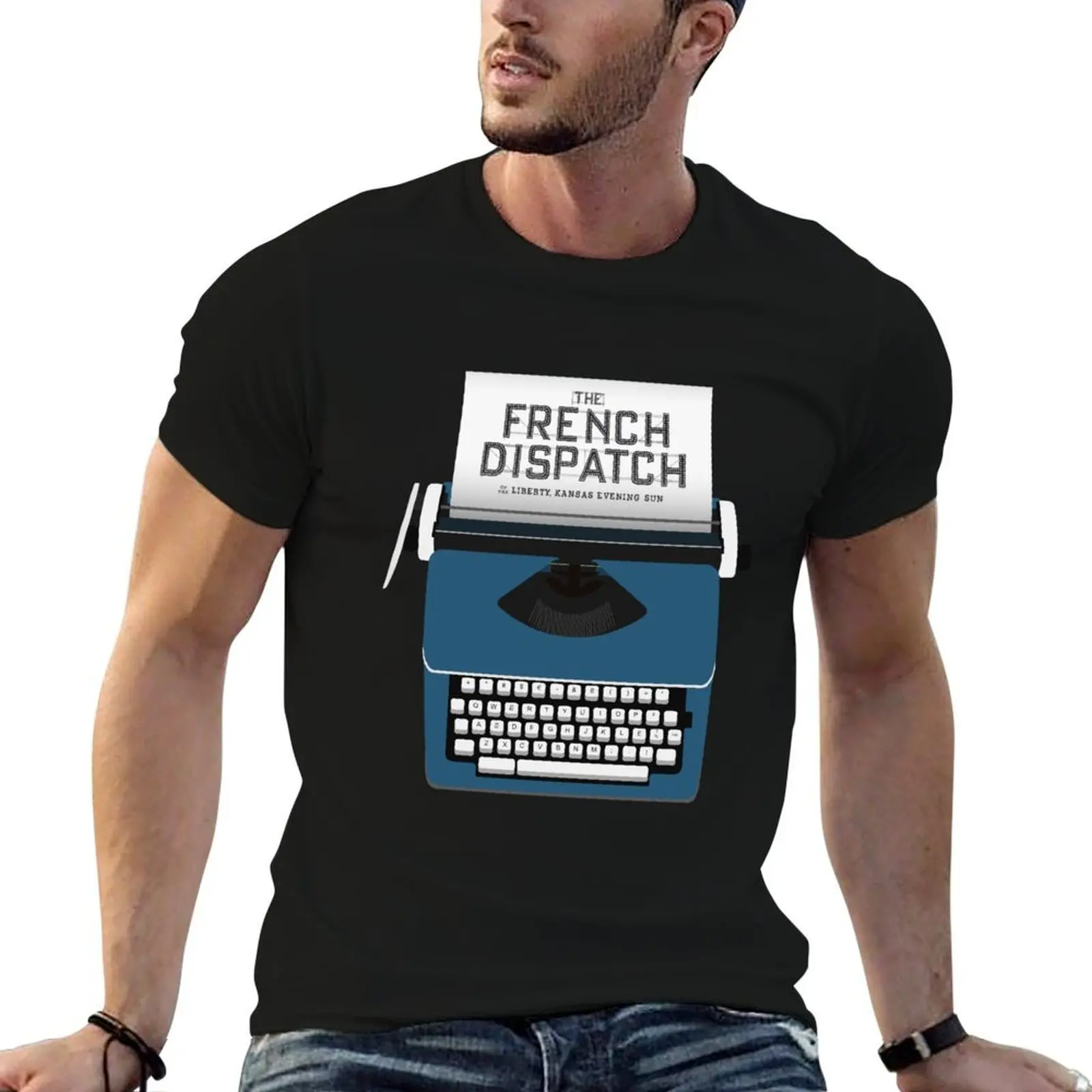 

THE FRENCH DISPATCH - Minimalist design T-Shirt t shirts for man cotton funny man graphic t shirt T-Shirt