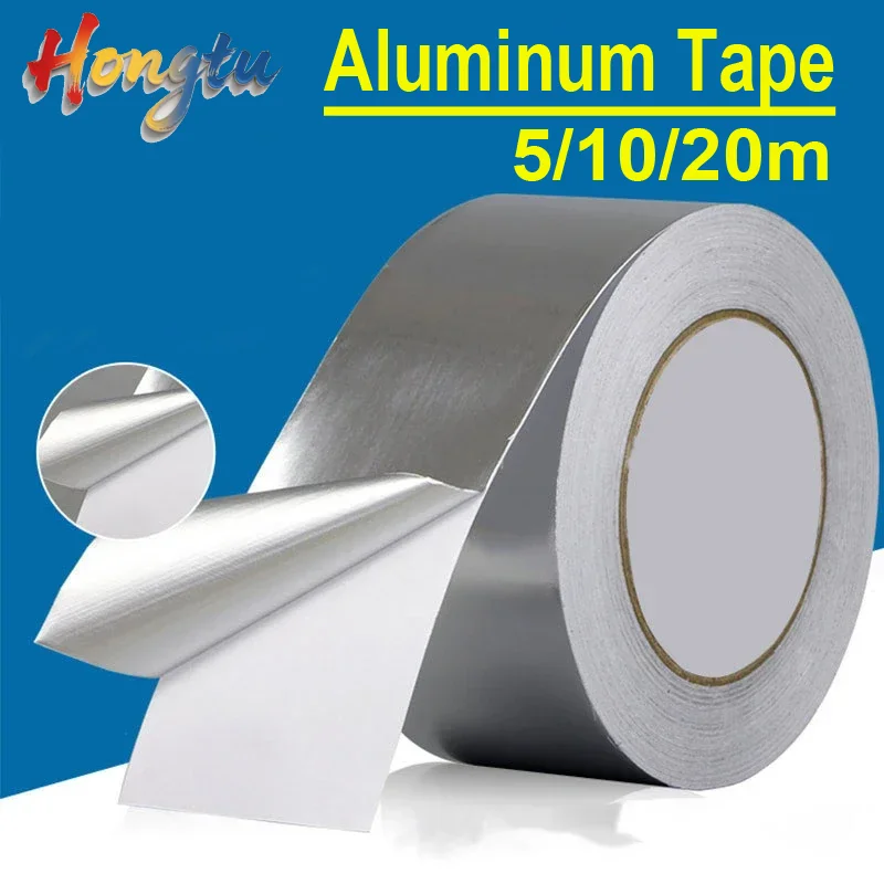 

High Temperature Resistance Aluminum Foil Tapes Stovetop Mildew Stickers Leak Proof Repair Tape for Ductwork Dryer Vent HVAC