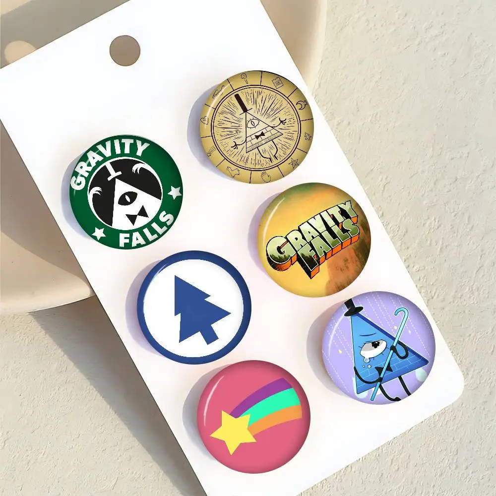 Pins de la Serie Cute, Divertidos Insignias, Interesantes Broches de Animales de Dibujos Animados, Accesorio de Regalo para Mochilas y Ropa, Dibujos Animados G-Gravity F-Falls Lase