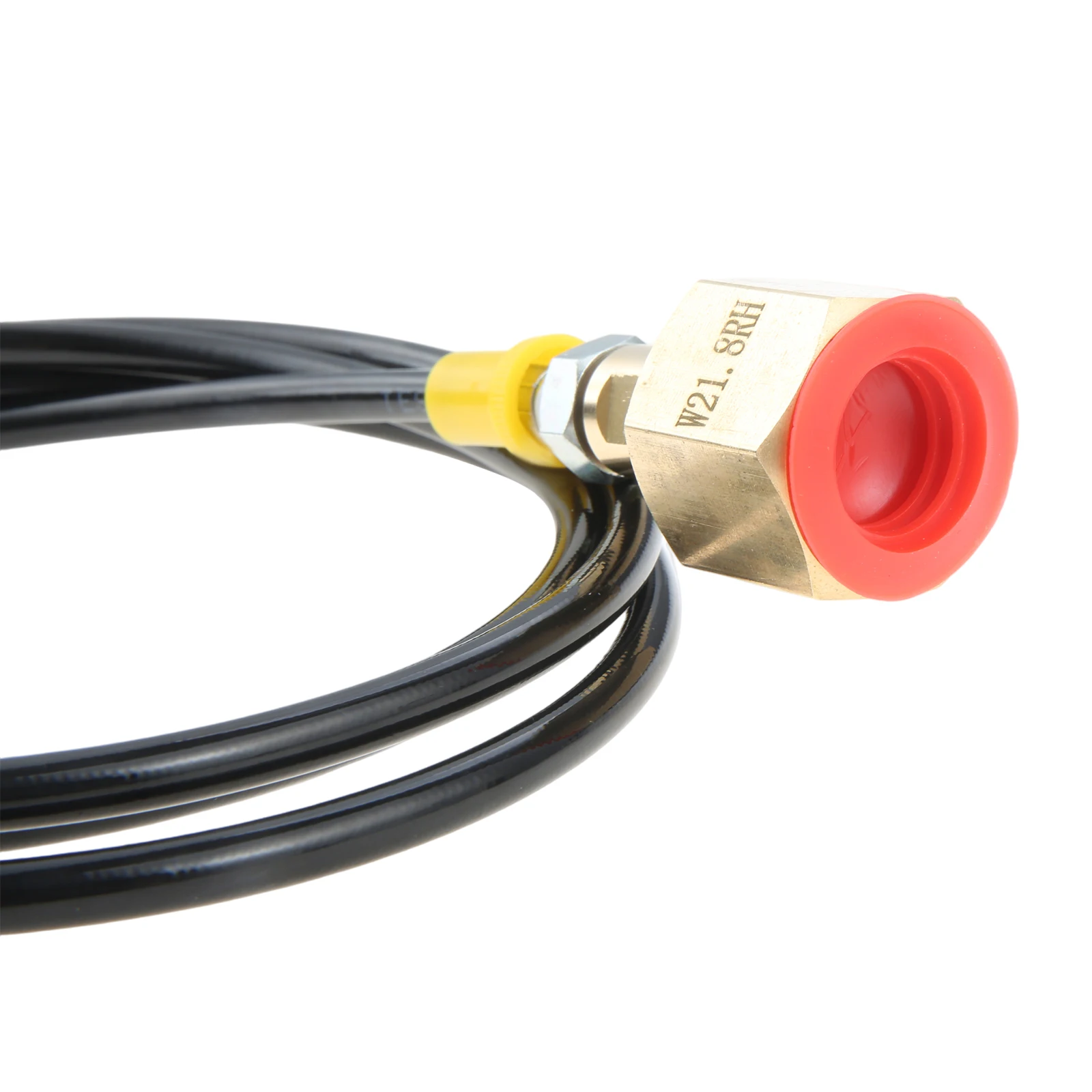 1PC Plastic+Brass 1.5 Meter CO2 Tank Adapter Hose Compatible With Soda Water Machine Featuring W21.8‑14 Thread Remove Impurities