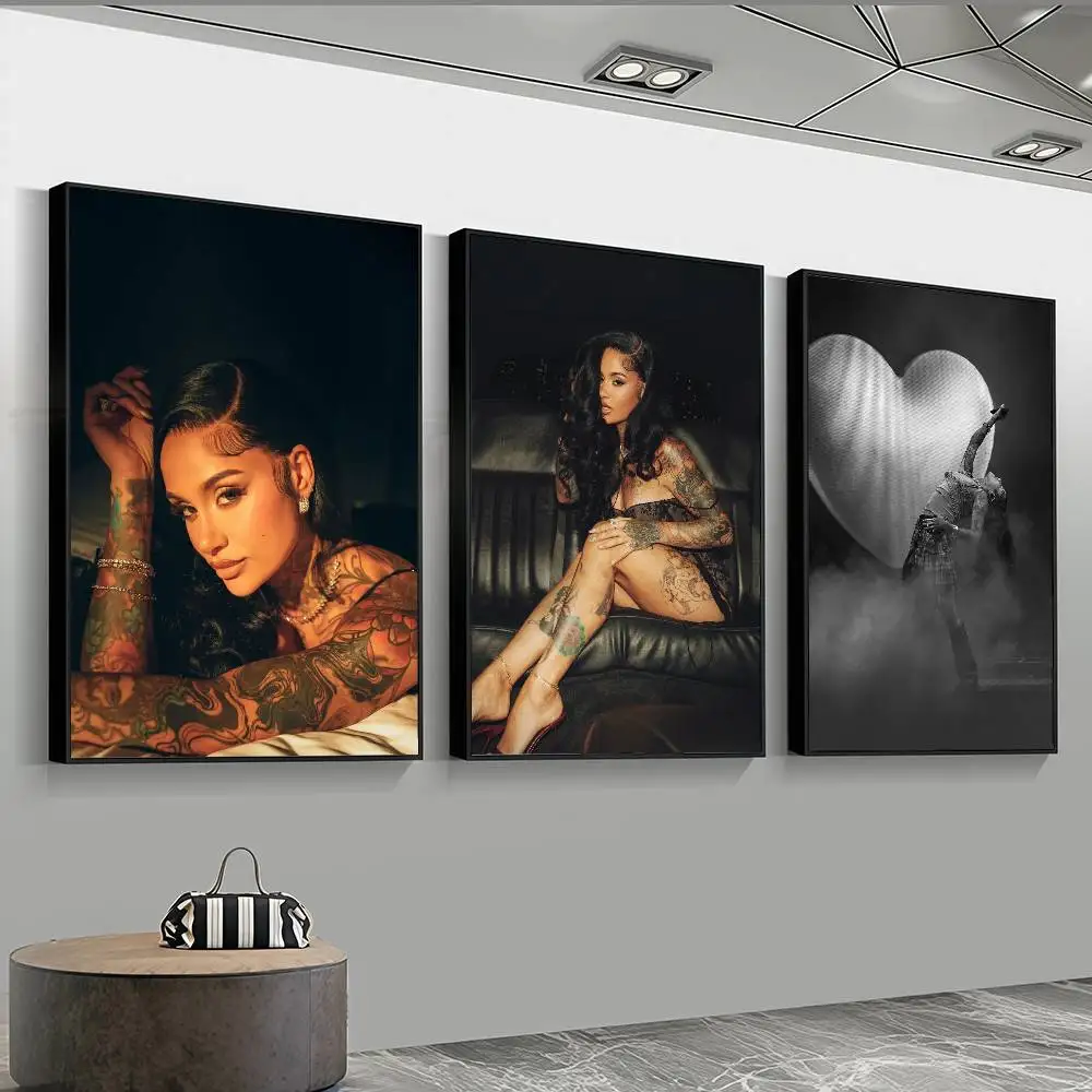 singer Kehlani Folded album  High-End Fashion POSTER sticker For Living Room Entryway Luxury Home Decor