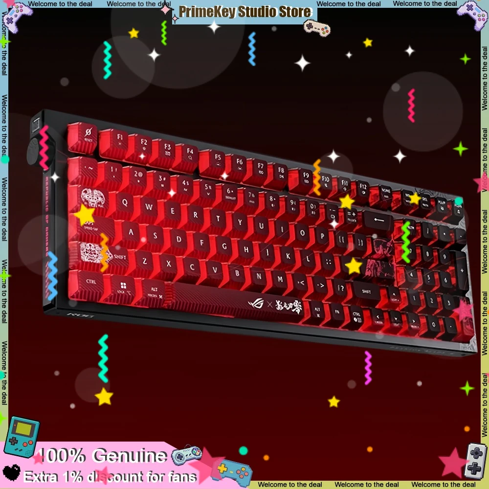New ROG Strix 98 X Phantom Blade Zero Co-branded Mechanical Keyboard Tri-Mode Wireless Hot-swappable Gasket Gaming Keyboard RGB