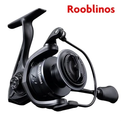 Rooblinos W2 Spinning Reels Ultralight Metal 5.2:1 Gear Ratio Saltwater or Freshwater 17kg Max Drag Fishing reels