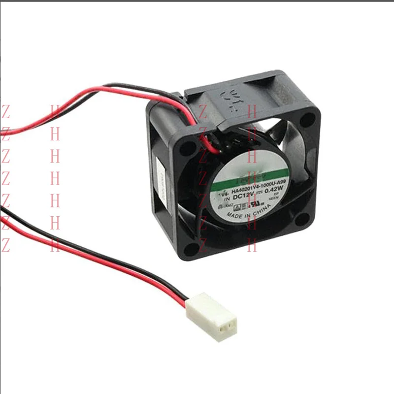 ZHZH   Cooling Fan For SUNON HA40201V4-1000U-A99 DC12V 0.42W 4CM 2Lines New