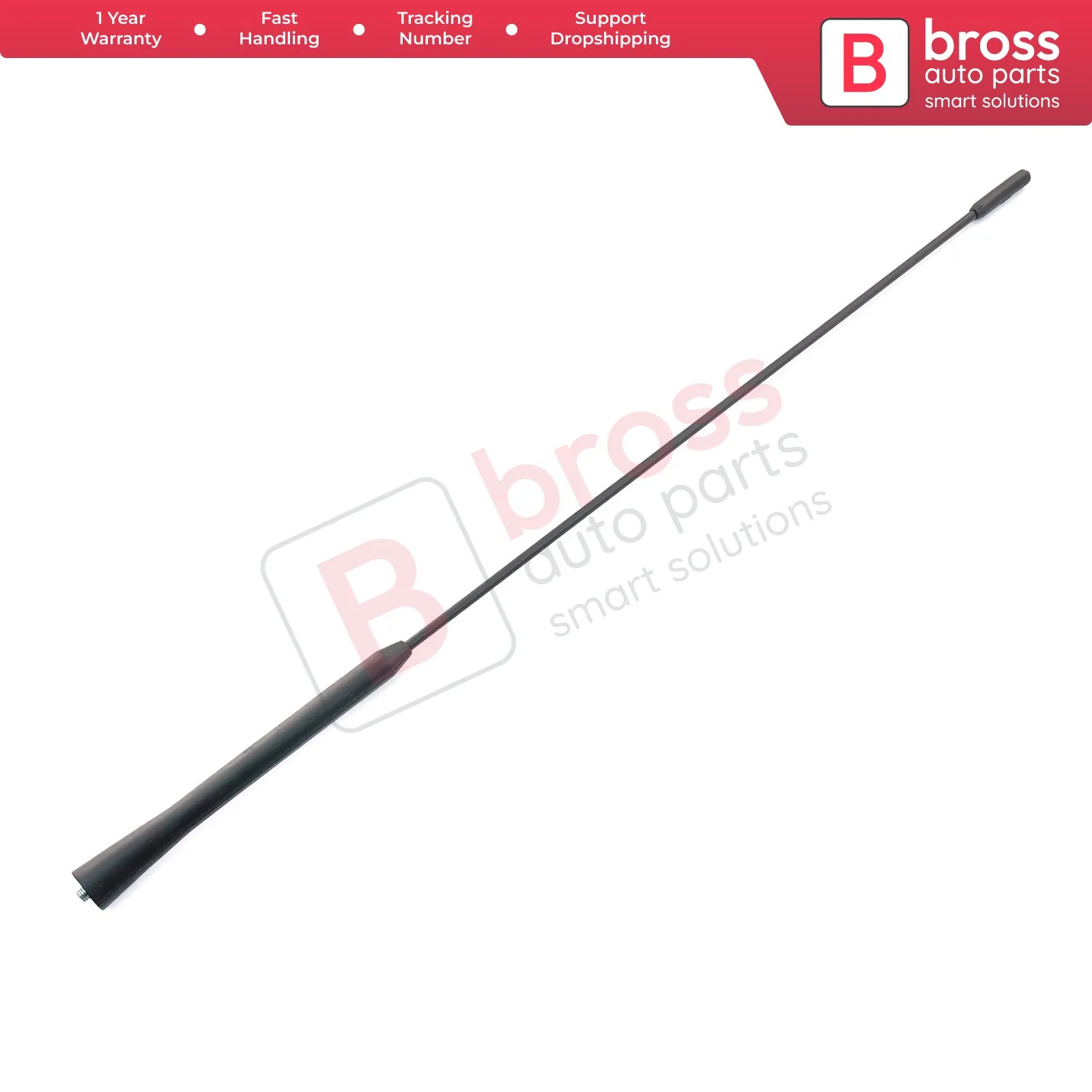 

Bross BSP842 Roof Mount Aerial Mast AM FM Radio Antenna Rod Pole A0028205875 For Ford Transit Connect Tourneo Custom 490 mm