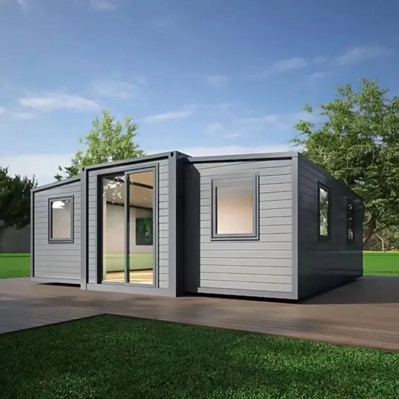 Double-Wing Folding Container House Prefab Portable Steel and Sandwich Panel Design with Free Expansion Chinese Style