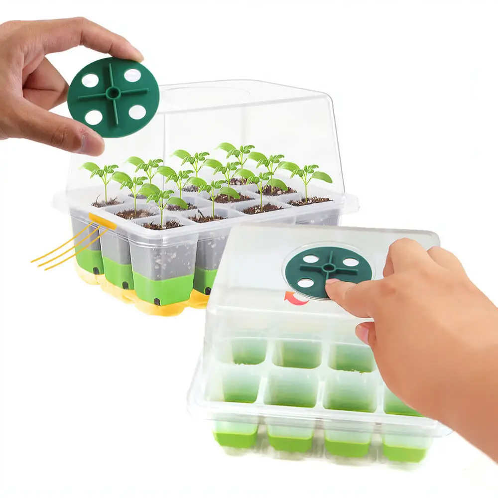 Soft Silicone Nursery Tray Garden Plant Propagation Box Durable Starter Pot For Indoor Home Balcony Planting