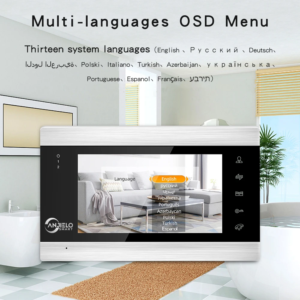7 "Video Intercoms Cho Gia Đình WIFI Không Dây Video Chuông Cửa Tuya Thông Minh Ngoài Trời Có Dây Camera Chuông Cửa Intercoms Cho căn Hộ
