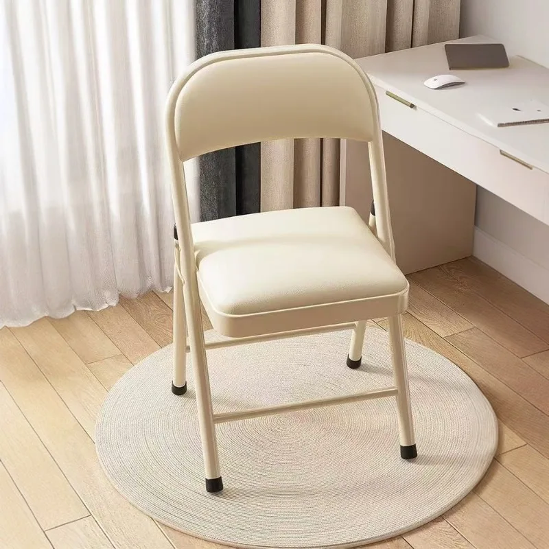 Folding Chair with Backrest, No Assembly Required Portable Chair for Office, Home & Dorm