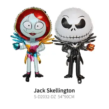 Noční můra před Vánoci balónek narozeninový banner párty dekorace nádobí Jack Skellington potřeby halloween pozadí 8 nejlepší prodej noční můra před Vánoci vánoční dekorace - №4
