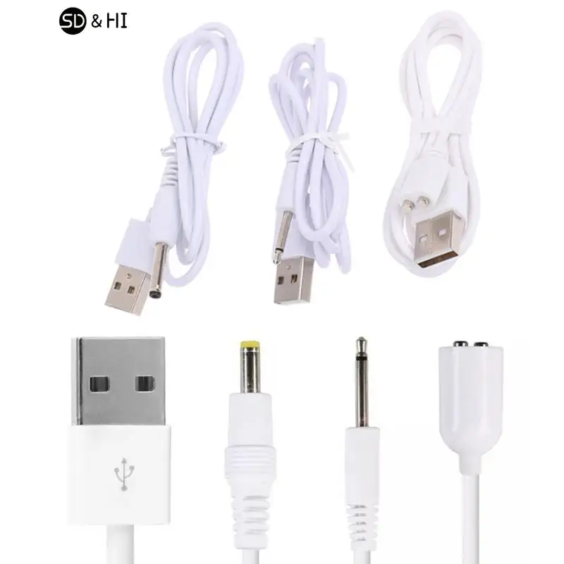 1 części wymienne do komputera kabel do ładowania DC 2.5mm przewód adapterowy USB przewód szybkoładujący nowy dla większości masażera