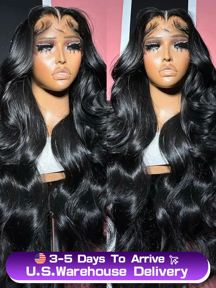 Body Wave Lace Front Wigs Human Hair 13x4 13x6 Transparent Lace Frontal Wig 180 Density Brazilian Lace Closure Wig Wholesale