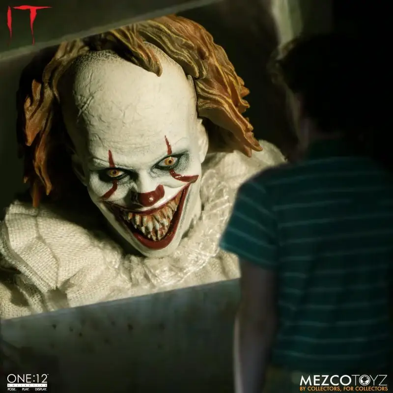 Original Mezco ONE:12 Pennywise Anime Action Collection Figures Model Toys Gifts for Kids