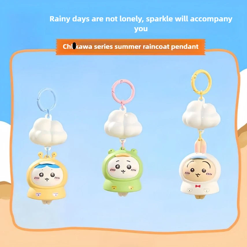

Cute Chiikawa Hachiware Usa Bunny Cloud Light Keychain Kawaii Night Lamp Pendant Bag Charm Couple Gift Room Decoration