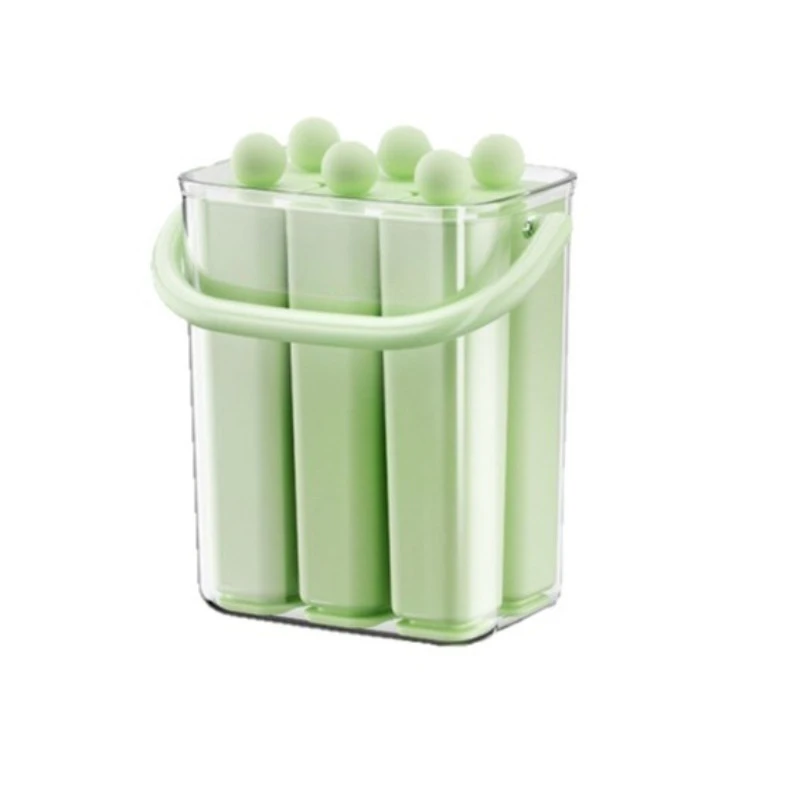 16/24 Cavity Long Ice Cube Tray Food Grade Ice Stick Mold with Storage Box Easy Release Ice Maker for Home Freezer