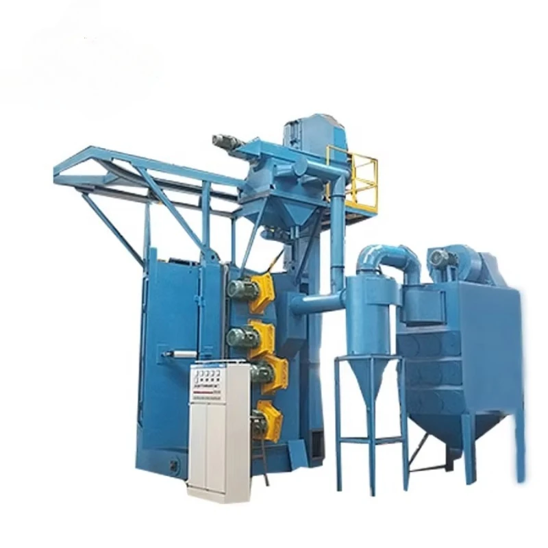 Hook Type Shot Blasting Machine for Textile Machinery Parts Cleaning Rust Prevention Surface Treatment Customized Design Sale