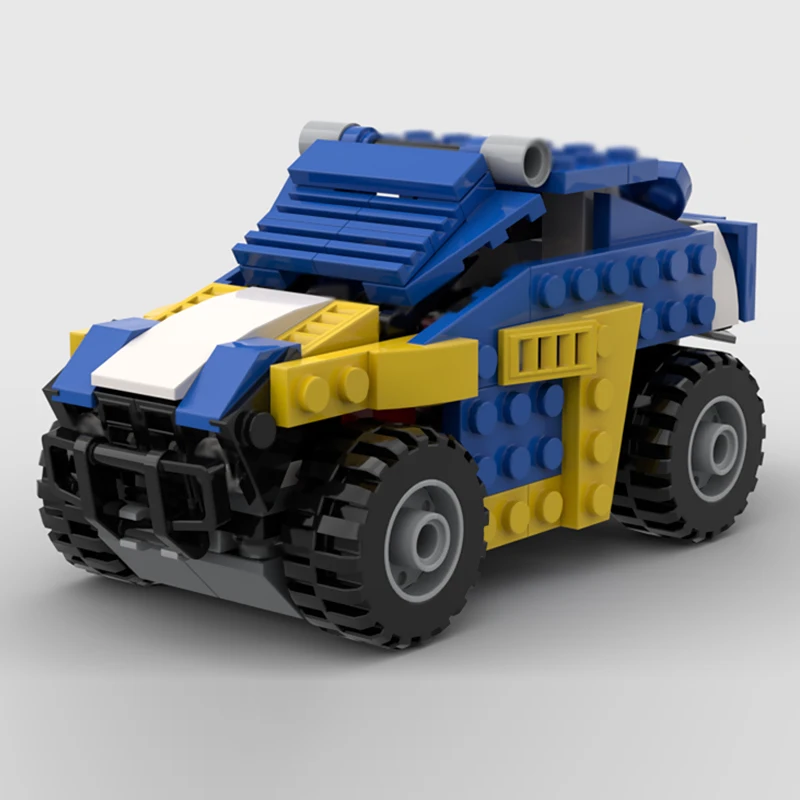 City Car Model MOC Building Bricks Light Armored Amphibious Vehicle Modular Technology Children Holiday Gifts Assemble Toys Suit