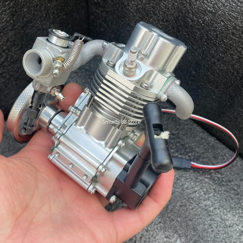 

GS 8CC Single Cylinder Engine Model Metal Four-stroke Engine Model Air-cooled Can Be Change To Methanol Version Hand-start Toys