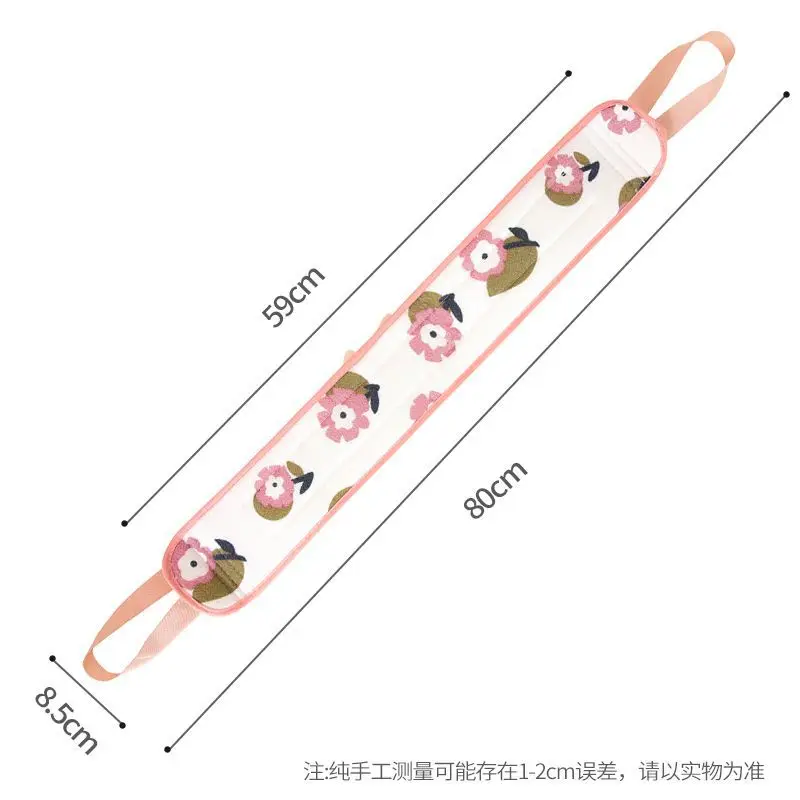 Bath Loofah Bath Scrub Towel Back Scrub Strap Long Back Brush for Daily Shower Body Cleaning