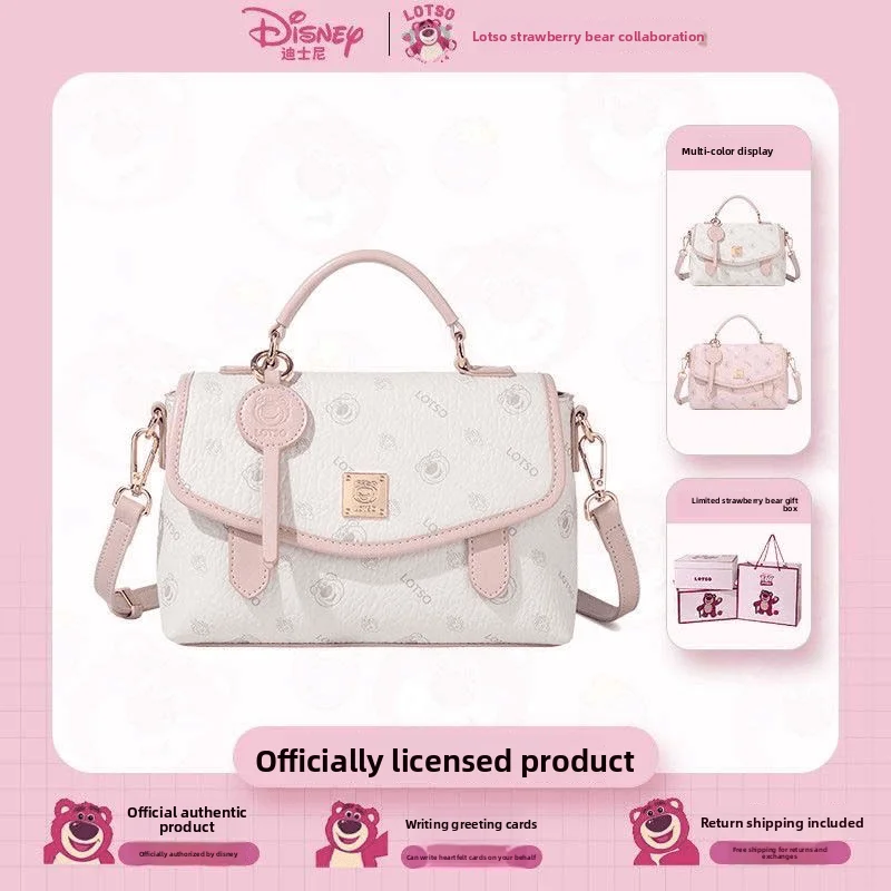 

Disney Boston Crossbody Bag Female Student Strawberry Bear Single Shoulder Backpack 2026 New Goddess Day Gift