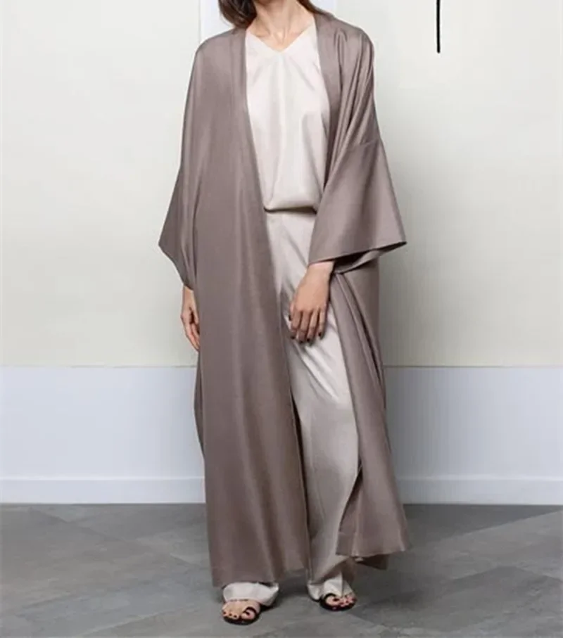 

Eid Muslim Kimono Open Abaya Dubai Luxury Saudi Abayas for Women Modest Dress Turkey Islam Kaftan Robe Ramadan Kebaya Jalabiya