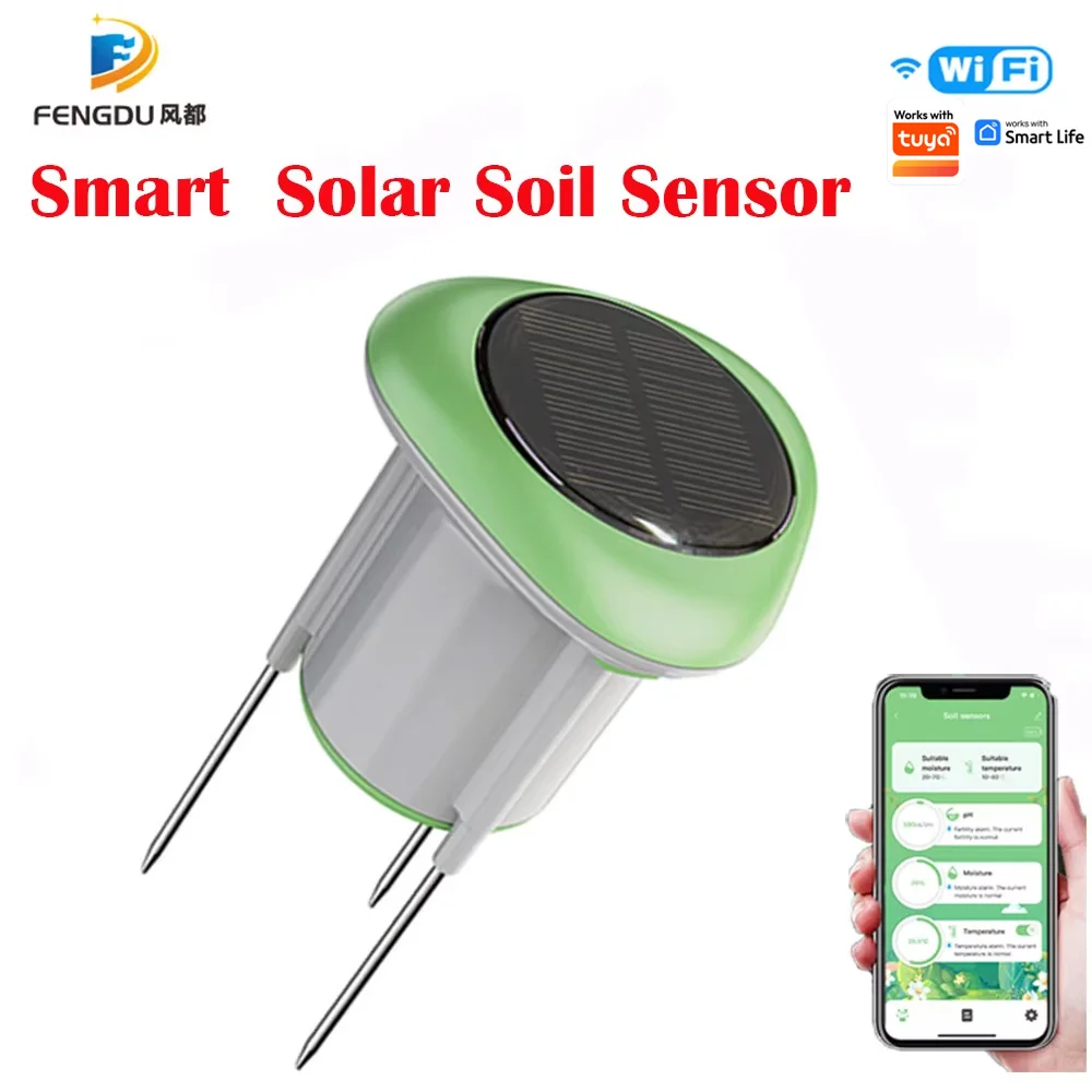 

Soil Temperature Humidity Detector Garden Watering Intelligent Irrigation Tuya for Farm Plants Hygrometer Garden Tools