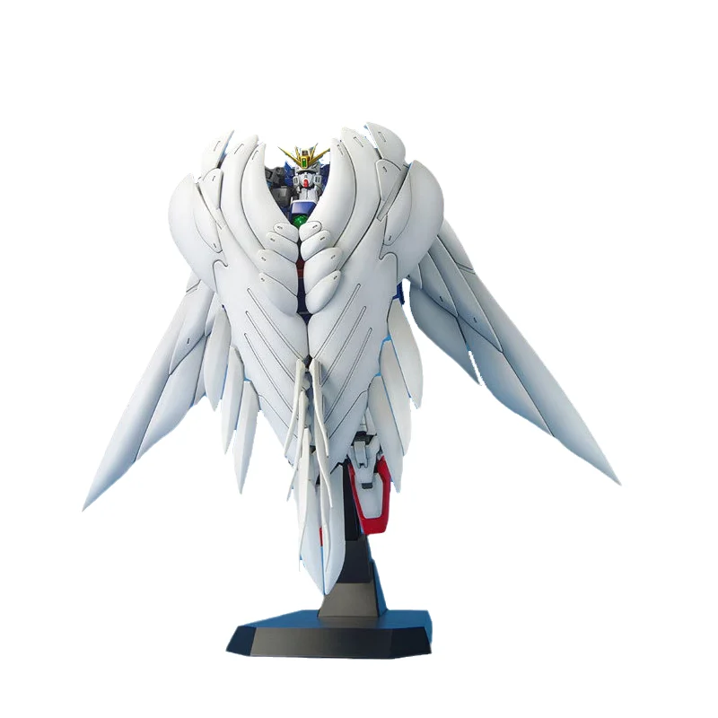 Bandai Original GUNDAM Anime modelo MG serie 1/100 WING GUNDAM ZERO figura de acción modelos de ensamblaje juguetes regalos para niños
