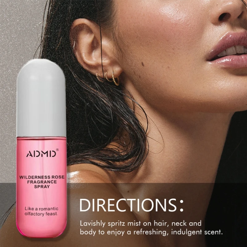 2 قطعة عطر جوز الهند الورد رذاذ الشعر والجسم عطر رذاذ طازج يدوم طويلاً عطر سفر حجم معطر رذاذ