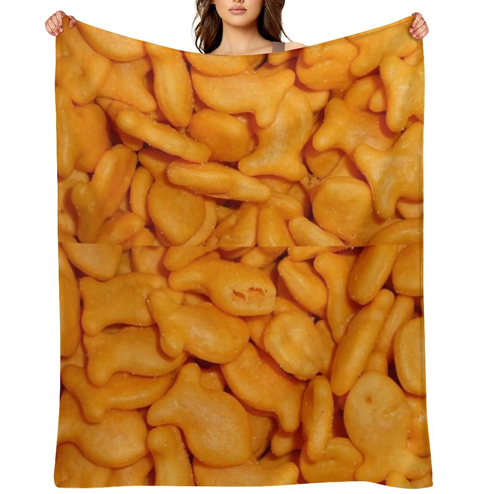 

Goldfish Throw Blanket Luxury Throw Camping Personalized Gift Hair Blankets
